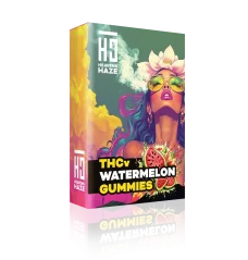 Heavens Haze THCV Gommes goût pastèque 5 pcs - 15 mg THCV + 5 mg CBN, 22,5 g