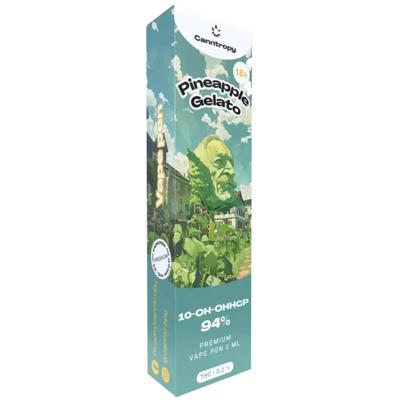 Canntropy 10-OH-HHCP Vape Pen Helado de piña, calidad 10-OH-HHCP 94%, 1 ml