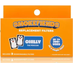 HEMPER Filtri aria personali Smoke Fiends, confezione da 3 filtri di ricambio - Penguin