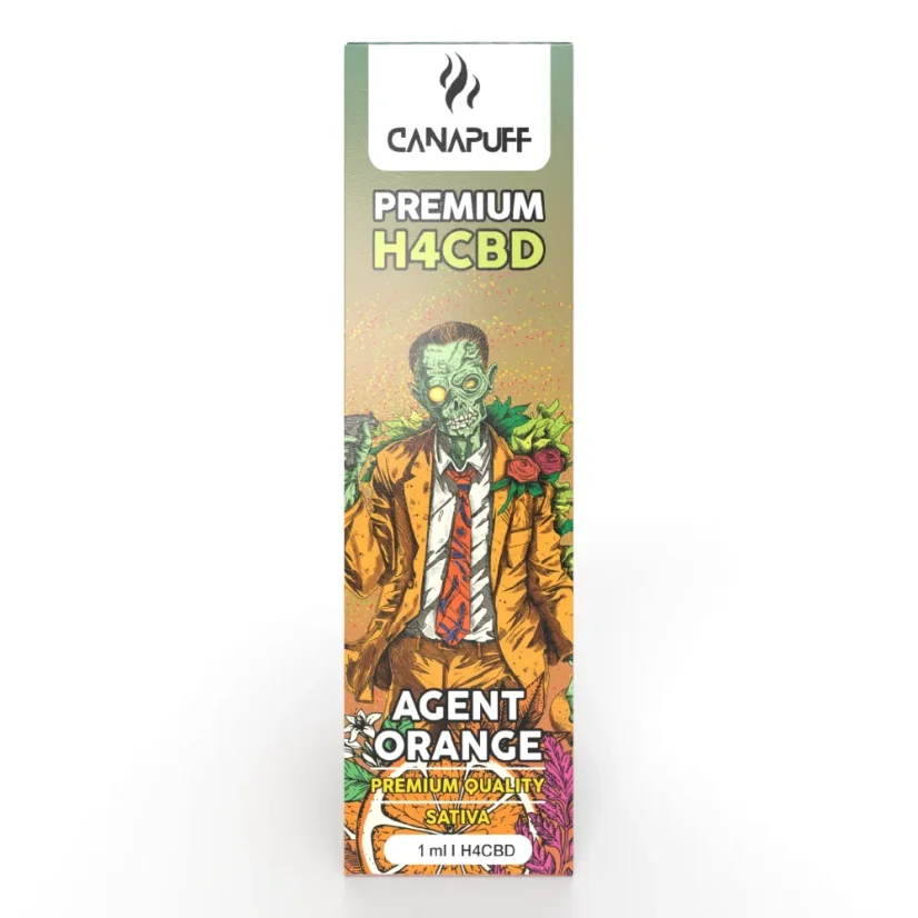 CanaPuff Agent Orange 96% H4CBD – ühekordselt kasutatav vape pen, 1 ml