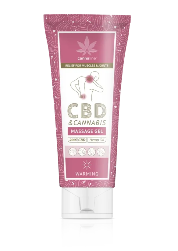 Cannaline konopný hřejivý gel s CBD, 200 mg CBD