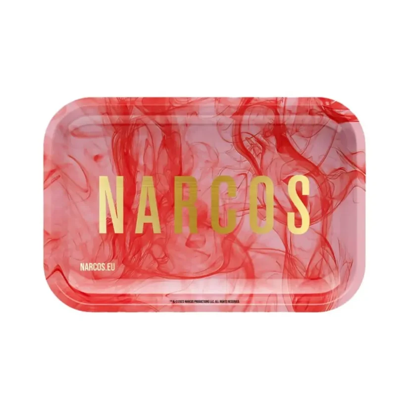 Bandeja metálica Narcos Edición rosa, pequeña