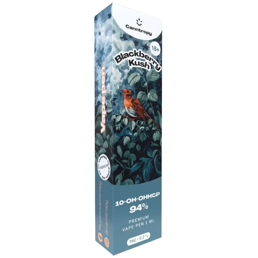 Canntropy 10-OH-HHCP Vape Pen Blackberry Kush, 10-OH-HHCP 94% kakovost, 1 ml