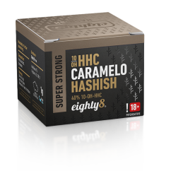 Eighty8 10-OH-HHC Hašiš Super Strong Caramelo, 40 % 10-OH-HHC, 1 g