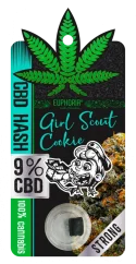 Euphoria CBD Hash 9% Girl Scout Cookie, 1 g