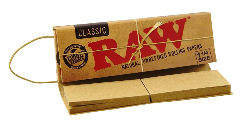 RAW Невибілений класичний короткий Знавець розмір паперу 1¼ + фільтри