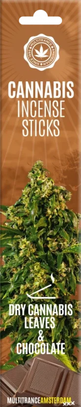 Bețișoare de tămâie de canabis Cannabis uscat și ciocolată