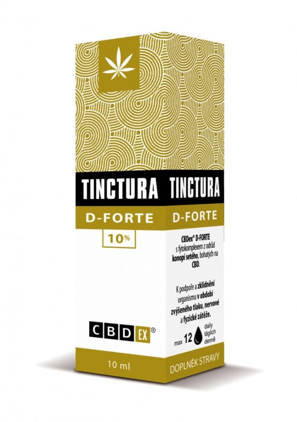 CBDex Tinctura D-FORTE 10% 10 ml CBDex Tinctura D-FORTE 10% 10 ml