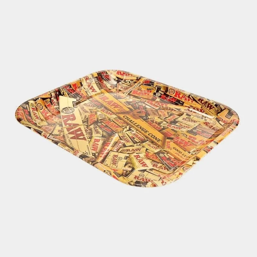 RAW – Mixed Products Large Metal Rolling Tray