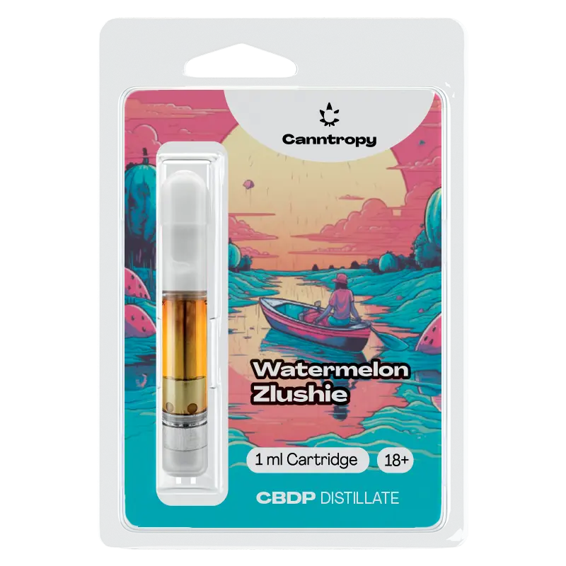 Canntropy CBDP Cartridge Watermelon Zlushie, CBDP 88% kakovosti, 1 ml