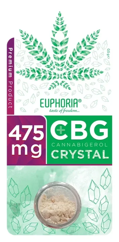 Euphoria Pure CBG crystal 475 mg, 0,5 g