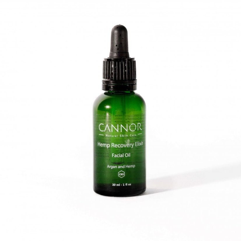 Cannor Konopný regenerační elixír – pleťový olej s CBD, 30 ml