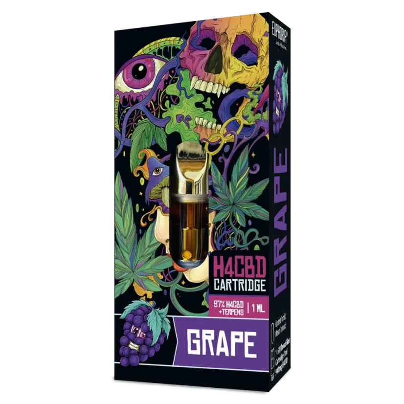 Euphoria H4CBD Cartuș Struguri, H4CBD 97 %, 1 ml