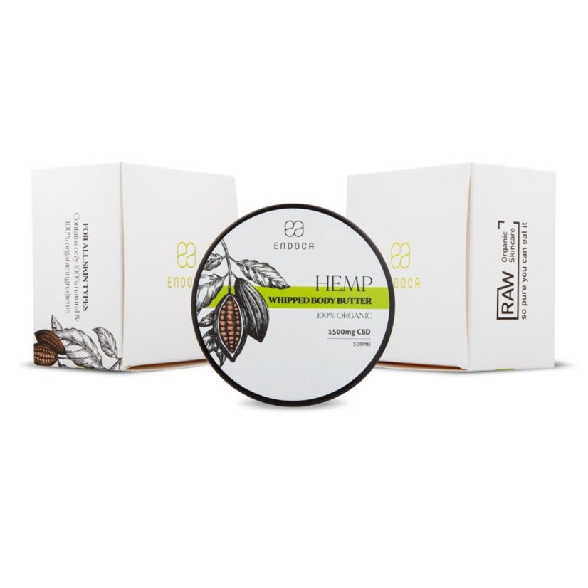 Endoca Hamp Pisket Body Butter 450 mg CBD, 30 ml