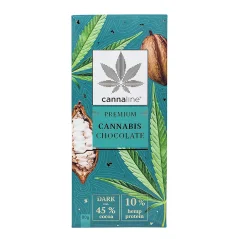 CANNALINE Konopná čokoláda horká, 80 g