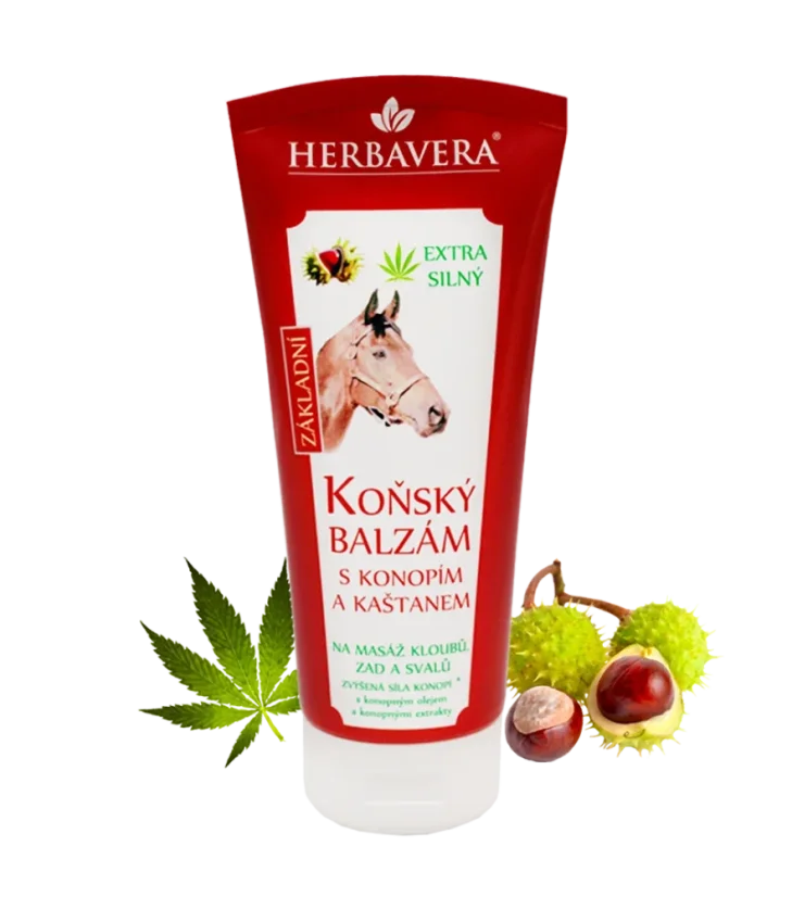 Herbavera Bálsamo de cavalo com cânhamo, 200 ml