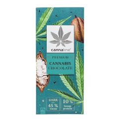 CANNALINE Ciocolată cu Cannabis Neagră, 80 g