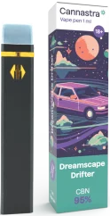 Cannastra CBN kertakäyttöinen Vape Pen Dreamscape Drifter, CBN 95 %, 1 ml
