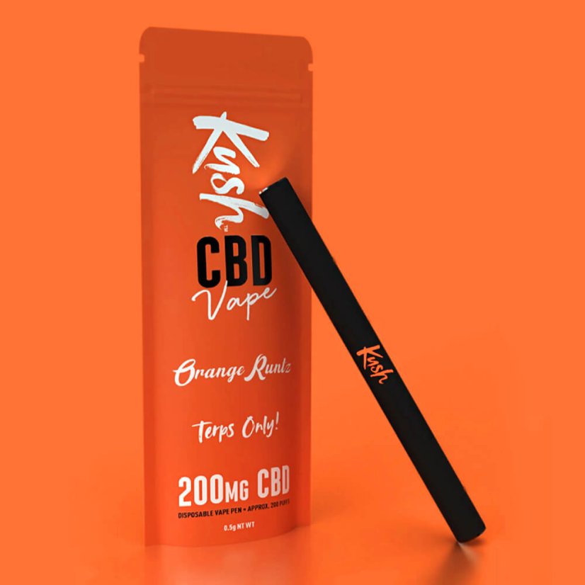 Kush Vape CBD Vape Pen Orange Runtz 2.0, 200 mg CBD, 0,5 g
