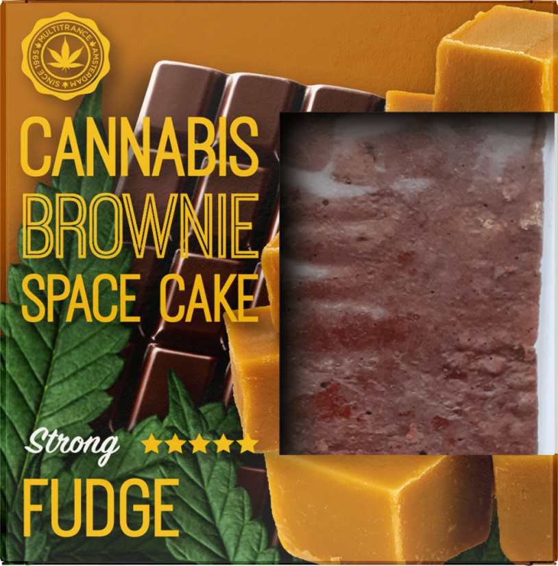 Cannabis Fudge Brownie Deluxe csomagolás (erős Sativa ízű) - Karton (24 csomag), 2400 g