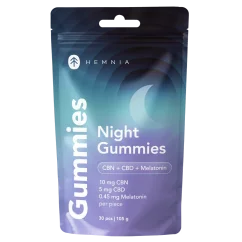 Hemnia Sleep Gommetjes CBN + CBD + Melatonine, 30 stuks, 105 g
