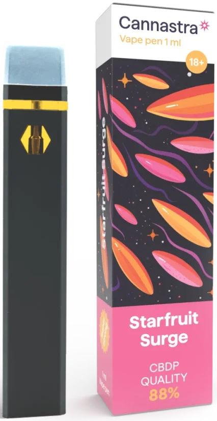 Cannastra CBDP Einweg-Vape-Pen Starfruit Surge, CBDP 88 % Qualität, 1 ml