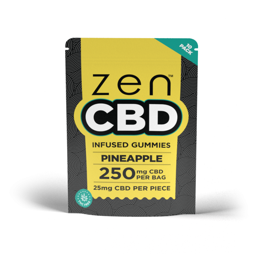 ZEN CBD Gummies - Ananas, 250 mg, 10 pcs