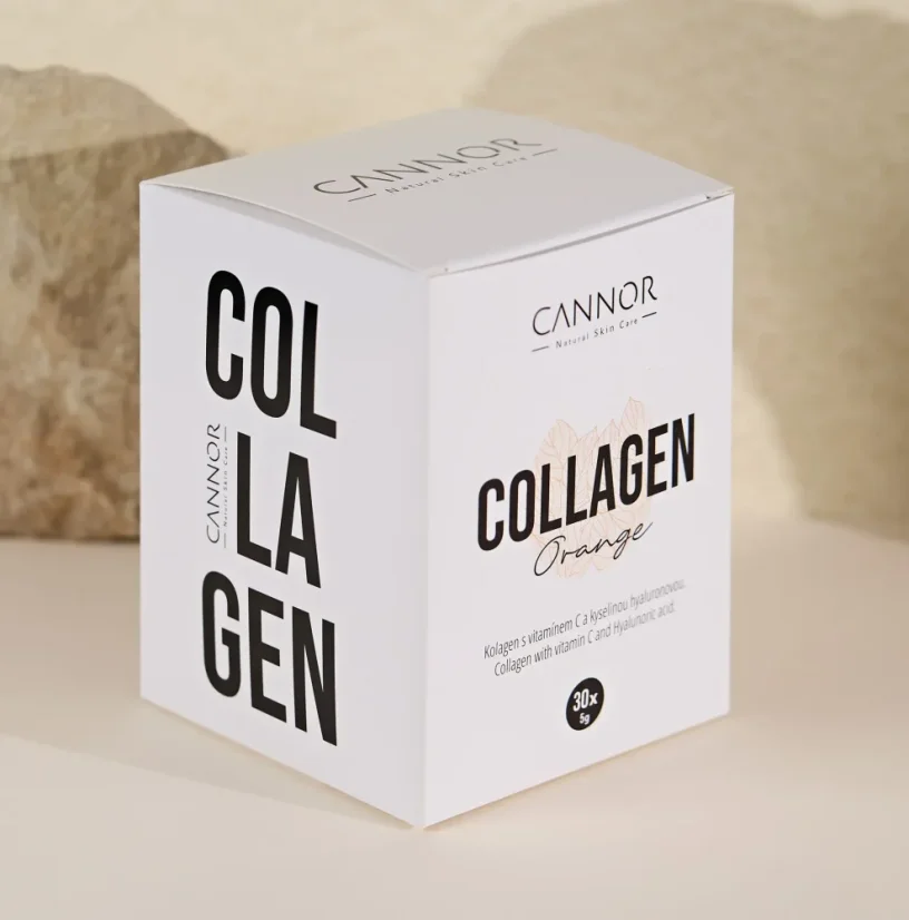 Cannor Colágeno com Ácido Hialurônico, Laranja, Tratamento por 30 Dias, 30 Sachês, 150 g