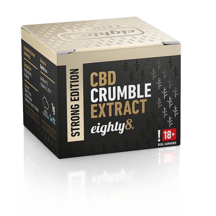 Eighty8 Crumble Extrakt 85 % CBD, 1 G