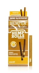 HEMPER Hamppupaperit King Size Paper Tip -kärjellä 2 kpl - Honey