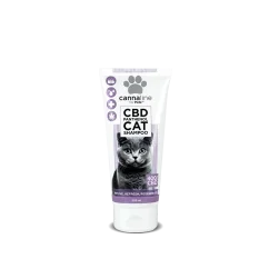 Cannaline Shampoing au panthénol pour chat au CBD, CBD 400 mg, 200 ml