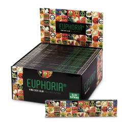 Euphoria Rullende papir Kingsize Slim Groovy, 32 ark