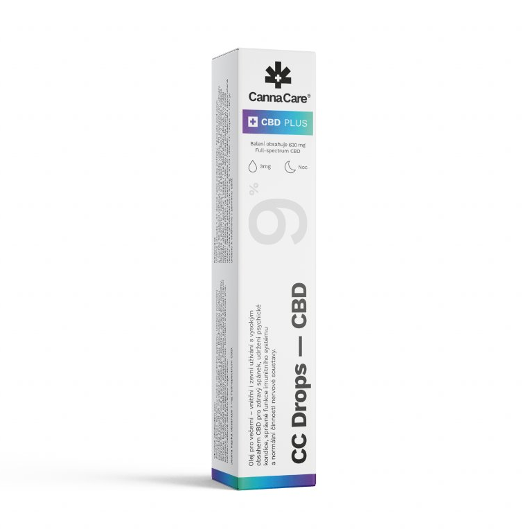 CannaCare CC kapljice s CBD 9 %, 7 ml, 630 mg