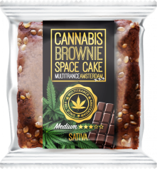 Cannabis Chocolate Brownie (mittlerer Sativa-Geschmack) - Karton (24 Packungen), 2400 g