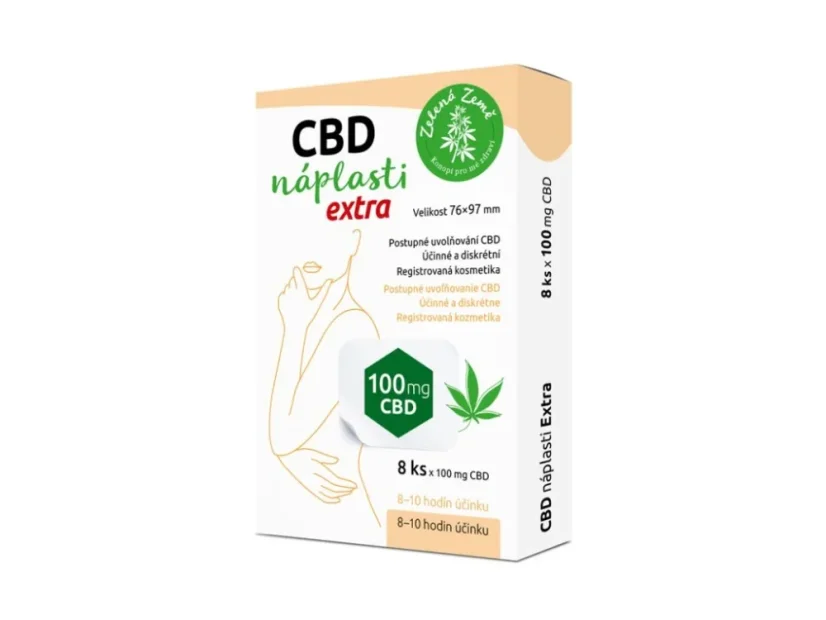Zelena Zeme CBD patches Extra 8 pcs