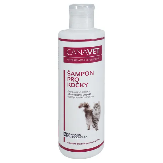 Canavet Szampon dla Kotów Przeciwpasożytniczy 250 ml