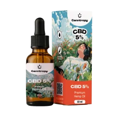 Canntropy CBD Ulei de Cânepă, 5%, 500mg, 10ml