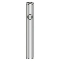 Akku CBD-kasetille, 380 mAh, 510 lanka, USB-laturi, Hopea