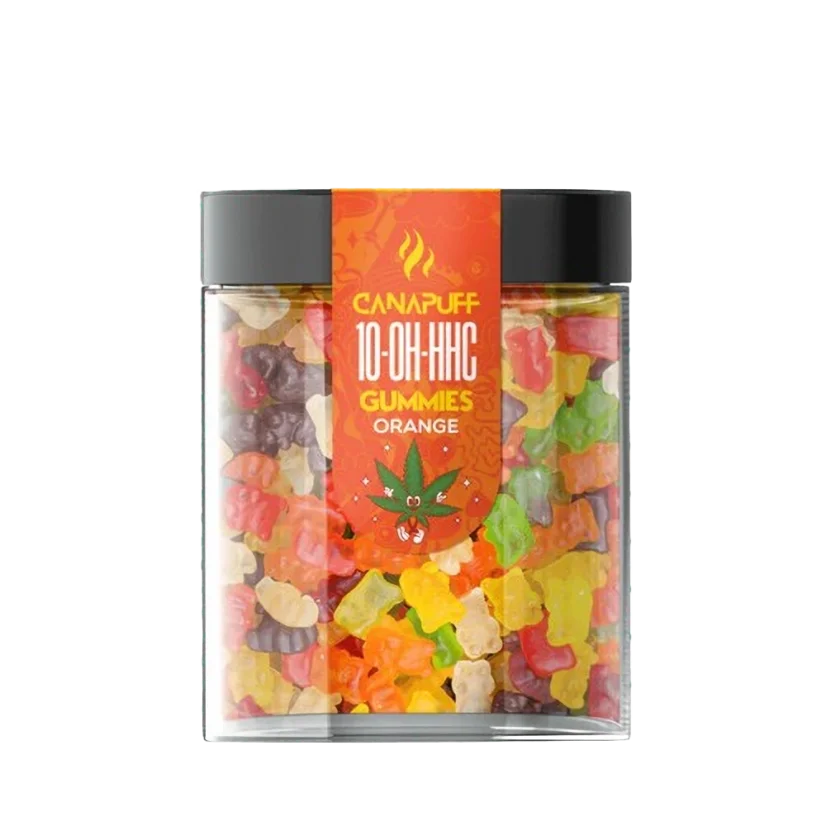 CanaPuff 10-OH-HHC Gummies Orange, THC moins de 0 %, 10 - 50 pcs