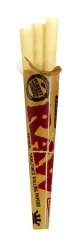 Raw Kingsize Cones færdigpakkede klassiske ublegede kogler (3 stk)