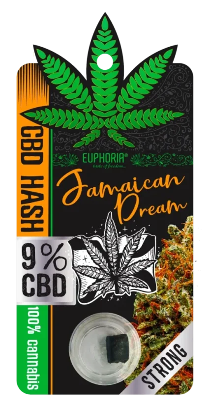 Euphoria CBD Hash 9% Jamaican Dream, 1 g