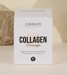 Cannor Kollagen med hyaluronsyre, appelsin, behandling i 30 dage, 30 poser, 150 g