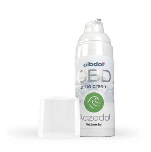Cibdol Aczedol CBD akné Krém, 100 mg, 50 ml