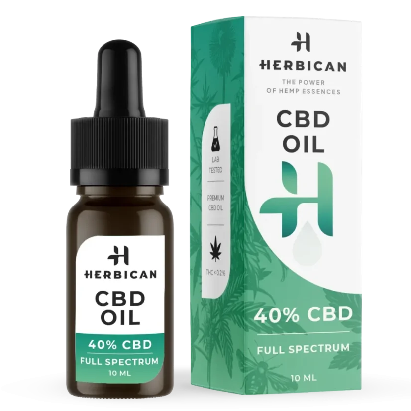 Herbican Ulei CBD spectru complet, 40%, 10 ml