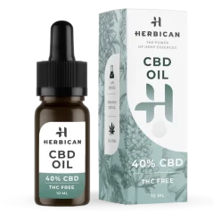 Herbican Ulei CBD fără THC, 40%, 10 ml