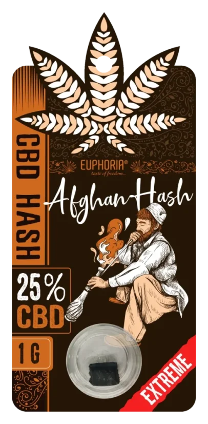 Euphoria CBD Hash Afghan 25 % CBD, 1 g