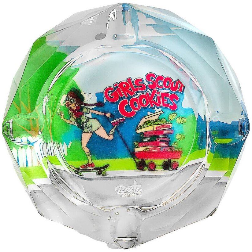 Best Buds Cendrier en cristal avec coffret cadeau, Girl Scout Cookies