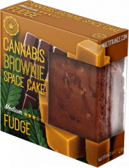 Cannabis Fudge Brownie Deluxe csomagolás (közepes sativa ízű) - karton (24 csomag), 2400 g