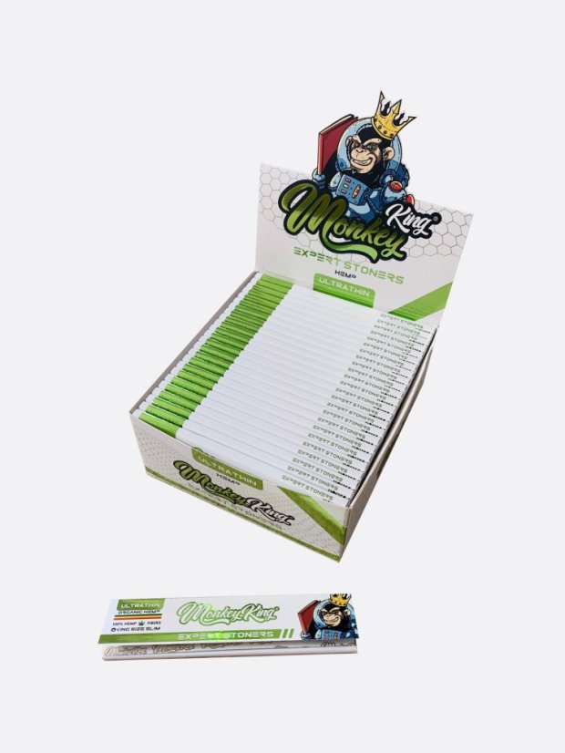 Monkey King Expert Stoners Hemp Ultra Tynde Rullepapir KS Slim