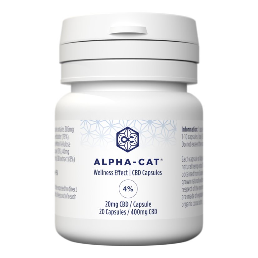 Alpha-CAT CBD Cápsulas 20x20mg, 400 mg